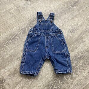 Vintage Overalls Vestbak 3-6 M Bibs Railroad Kids Toddler